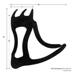 Hörmann Dichtung Mittelstoß P58, 2500 Mm -Türzubehör Geschäft 479733 hoermann dichtung mittelstoss p58 2500 mm masse