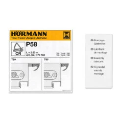 Hörmann Dichtung Mittelstoß P58, 2500 Mm -Türzubehör Geschäft 479733 hoermann dichtung mittelstoss p58 2500 mm zubehoer