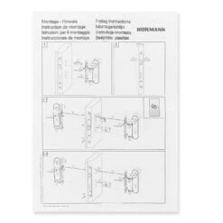 Hörmann FS Drückergarnitur D110 Kurzschild PZ, Schwarz -Türzubehör Geschäft 498165 hoermann fs drueckergarnitur d 110 kurzschild pz gleitlager polyamid schwarz montageanleitung