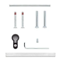 Hörmann FS Drückergarnitur D110 Kurzschild PZ, Schwarz -Türzubehör Geschäft 498165 hoermann fs drueckergarnitur d 110 kurzschild pz gleitlager polyamid schwarz montagematerial