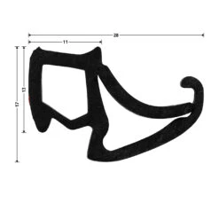 Hörmann Zargendichtung P122, 6500 Mm -Türzubehör Geschäft 501100 hoermann zargendichtung p122 6500 mm masse