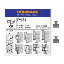 Hörmann Zargendichtung P131, 5500 Mm -Türzubehör Geschäft 501102 hoermann zargendichtung p131 5500 mm zubehoer