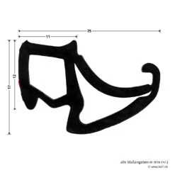 Hörmann Zargendichtung P133, 7500 Mm -Türzubehör Geschäft 501142 hoermann zargendichtung p133 7500 mm masse