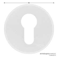 Hörmann FS Drückergarnitur D110 Rosette PZ, Alu -Türzubehör Geschäft 535346 hoermann fs drueckergarnitur d110 pz rosette alu f1 gleitlager durchmesser