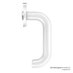 Hörmann FS Drückergarnitur D110 Rosette PZ, Alu -Türzubehör Geschäft 535346 hoermann fs drueckergarnitur d110 pz rosette alu f1 gleitlager masse