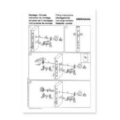 Hörmann FS Drückergarnitur D110 Rosette PZ, Schwarz 4 Hörmann FS Drückergarnitur D110 Rosette PZ, Schwarz -Türzubehör Geschäft 544353 hoermann fs drueckergarnitur d110 pz rosette schwarz gleitlager anleitung