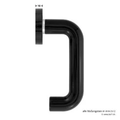 Hörmann FS Drückergarnitur D110 Rosette PZ, Schwarz 5 Hörmann FS Drückergarnitur D110 Rosette PZ, Schwarz -Türzubehör Geschäft 544353 hoermann fs drueckergarnitur d110 pz rosette schwarz gleitlager masse