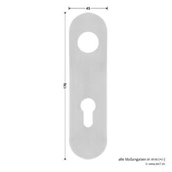 Hörmann FS Wechselgarnitur D210 Kurzschild PZ, Edelstahl 6 Hörmann FS Wechselgarnitur D210 Kurzschild PZ, Edelstahl -Türzubehör Geschäft 545723 hoermann fs wechselgarnitur d210 pz kurzschild edelstahl gleitlager breite laenge