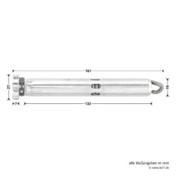Hörmann Federbandbolzen FH 615-20 -Türzubehör Geschäft 547584 hoermann federbandbolzen fh 615 20 verzinkt masse
