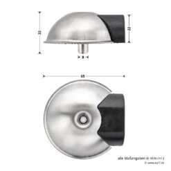 Hörmann Türstopper BS65, Edelstahl 8 Hörmann Türstopper BS65, Edelstahl -Türzubehör Geschäft 549066 hoermann tuerstopper bs65 edelstahl bemassung