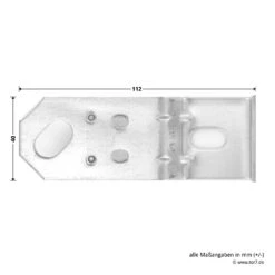 Hörmann Dübellaschen S61 -Türzubehör Geschäft 549521 hoermann duebellaschen winkel laenge breite