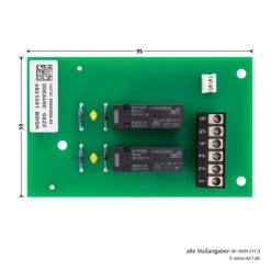 Hörmann Endlagenplatine, Steuerungen, STA400 -Türzubehör Geschäft 637028 hoermann endlagenplatine ohne feinsicherung mit 2 relais platine bemassung