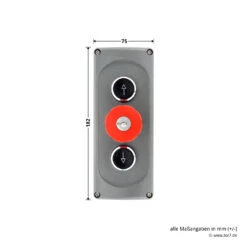 Hörmann Drucktaster DTNA 30 -Türzubehör Geschäft 637043 drucktaster dtna 30 breite hoehe