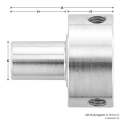 Hörmann Flanschkupplung Für Welle D40 -Türzubehör Geschäft 638004 hoermann flanschkupplung fuer welle d 40 masse seite