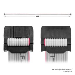 Hörmann Flachband-Verbindungsleitung, 10-adrig -Türzubehör Geschäft 638448 hoermann flachband verbindungsleitung 10 adrig laenge 1000 mm draufsicht masse