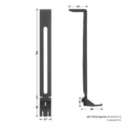 Hörmann Zubehörbeutel 1, SE2 -Türzubehör Geschäft 638918 hoermann zubehoerbeutel 1 se2 knickfuss masse