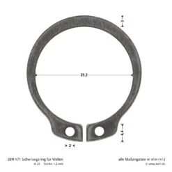 Hörmann Steckwelle Für STA 400 Schiebetorantrieb -Türzubehör Geschäft 638939 hoermann steckwelle fuer sta 400 schiebetorantrieb bemassung sicherheitsring