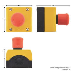 Hörmann Not-Aus-Schalter DTN 10 -Türzubehör Geschäft 639888 hoermann drucktaster dtn10 masse