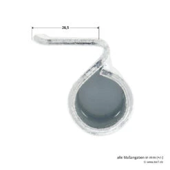 Hörmann Flügelteil FE Verzinkt, Nicht Verstellbar, H8-5/MZ -Türzubehör Geschäft 690407 hoermann fluegelteil fe verzinkt nicht verstellbar fuer h8 5 mz masse 2