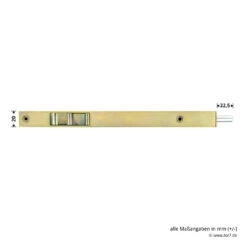 Hörmann Türkantriegel 20 X 250 Mm Gelb Verzinkt, ZK/MZ -Türzubehör Geschäft 690946 hoermann tuerkantriegel 20 x 250 mm gelb verzinkt zk mz masse 2