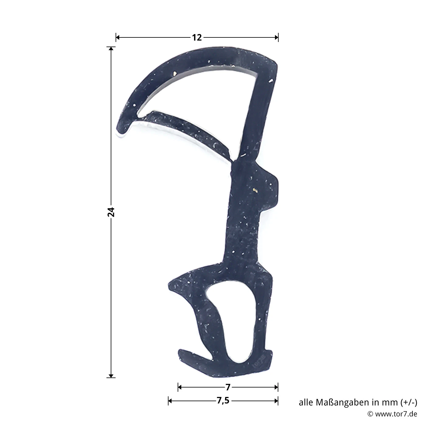 Hörmann Beipackbeutel Rauchschutz, Dichtung 6,20 m, Eckzarge Hörmann Beipackbeutel Rauchschutz, Dichtung 6,20 M, Eckzarge -Türzubehör Geschäft 691356 hoermann beipackbeutel dichtung 6 20 m eckzarge h 8 5 rs qd rs qd masse