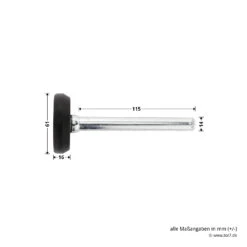 Hörmann Laufrolle DF95/DF98 Komplett, Links -Türzubehör Geschäft 760071 hoermann laufrolle df95 df98 komplett links masse