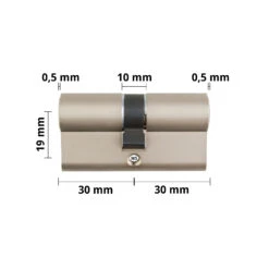 Schließzylinder 30/30 Mit Drei Schlüsseln Doppelzylinder NP -Türzubehör Geschäft 77004016 wuerth profildoppelzylinder seitliche bemassung5aa278ebaf203