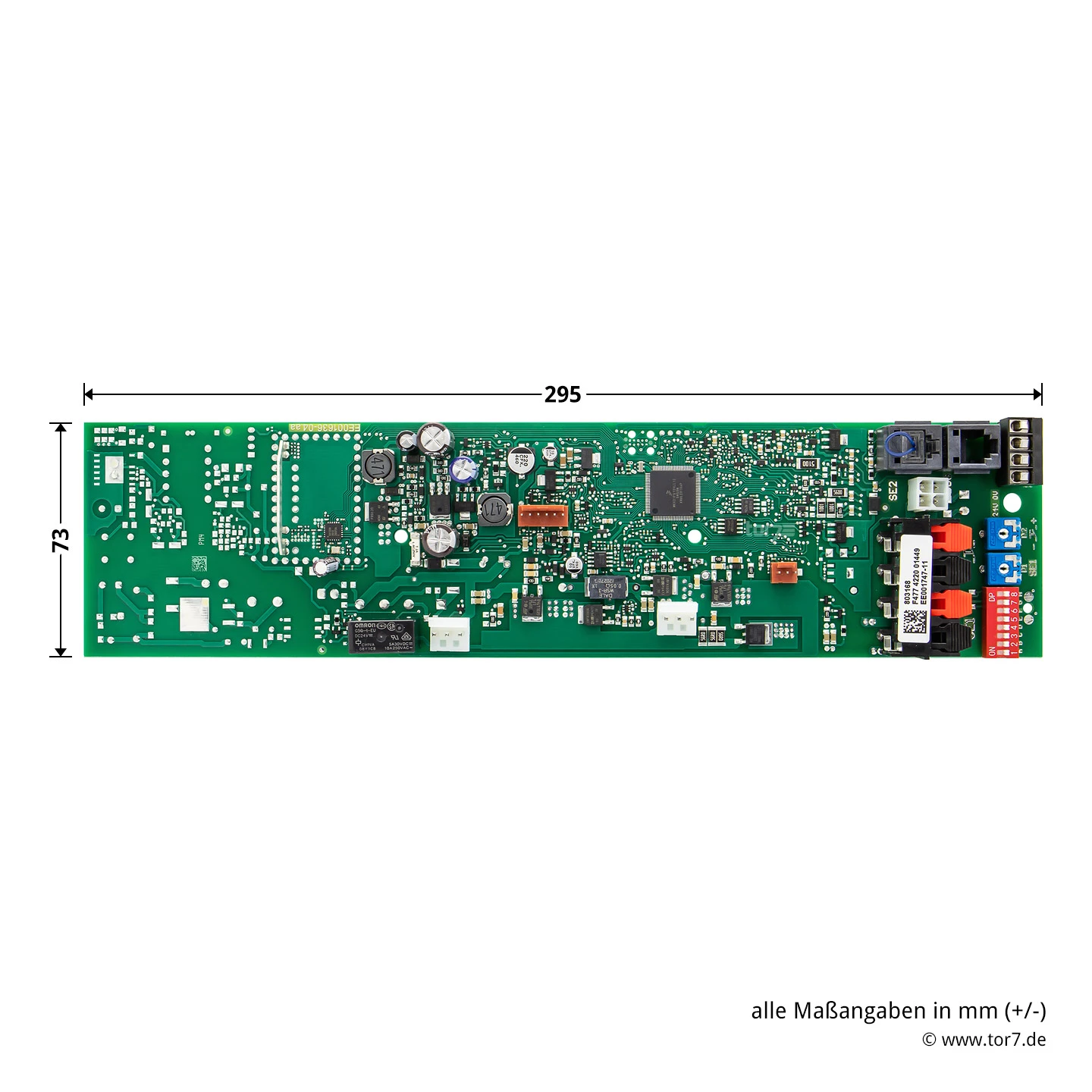 Hörmann Platine ProMatic Serie 4 Hörmann Platine ProMatic Serie 4 -Türzubehör Geschäft 7700909 hoermann platine promatic serie4 bemassung