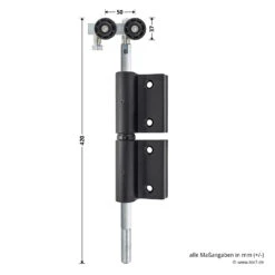 Hörmann Entlastungsrolle Für Kupplung 400 Mm, M12, DIN Links, Zwischenliegend -Türzubehör Geschäft 772633 hoermann entlastungsrolle 400mm m12 din links zwischenliegend masse bild 1