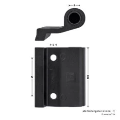 Hörmann Entlastungsrolle Für Kupplung 400 Mm, M12, DIN Links, Zwischenliegend -Türzubehör Geschäft 772633 hoermann entlastungsrolle 400mm m12 din links zwischenliegend masse bild 2