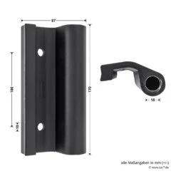 Hörmann Entlastungsrolle Mit Einfach-Bandteil 360 Mm, M12, DIN Links, Zwischenliegend -Türzubehör Geschäft 772635 hoermann entlastungsrolle mit einfach bandteil 360mm m12 din links zwischenliegend masse bild 2