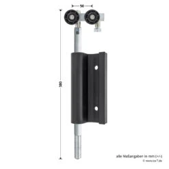 Hörmann Entlastungsrolle Mit Einfach-Bandteil 360 Mm, M12, DIN Rechts, Zwischenliegend -Türzubehör Geschäft 772636 hoermann entlastungsrolle mit einfach bandteil 360mm m12 din rechts zwischenliegend masse bild 1