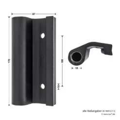 Hörmann Entlastungsrolle Mit Einfach-Bandteil 360 Mm, M12, DIN Rechts, Zwischenliegend -Türzubehör Geschäft 772636 hoermann entlastungsrolle mit einfach bandteil 360mm m12 din rechts zwischenliegend masse bild 2