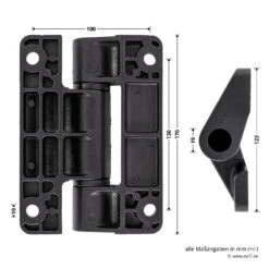 Hörmann Entlastungsrolle Mit Doppel-Bandteil 400 Mm, M12, DIN Links, Aufliegend -Türzubehör Geschäft 772637 hoermann entlastungsrolle mit doppel bandteil 400mm m12 din links aufliegend masse bild 2