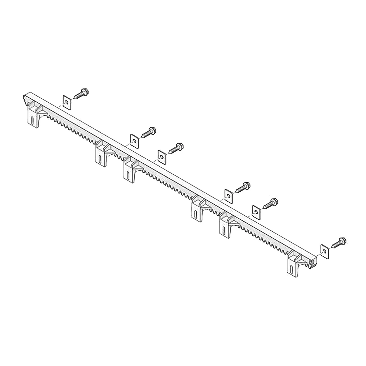 SOMMER Kunststoffzahnstange mit Stahlkern SOMMER Kunststoffzahnstange Mit Stahlkern -Türzubehör Geschäft s11114 00001 sommer kunststoffzahnstange mit stahlkern detail