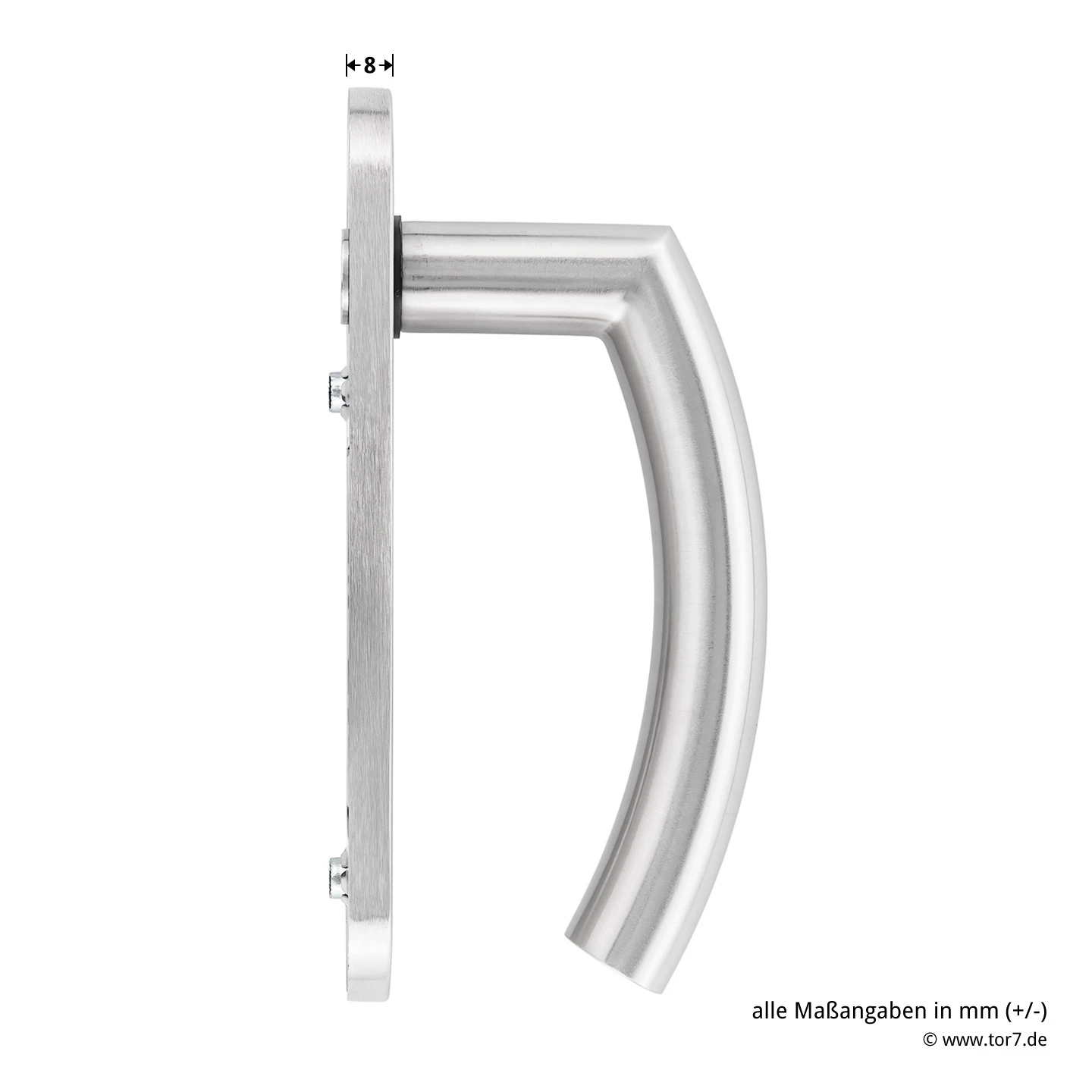 Steinau FS ES1-K Sicherheitsbeschlag, Typ D 510, Edelstahl matt Steinau FS ES1-K Sicherheitsbeschlag, Typ D 510, Edelstahl Matt -Türzubehör Geschäft ste810113 steinau fs es1 k sicherheitsbeschlag typ d 510 edelstahl matt masse griff seite