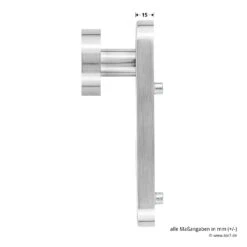 Steinau FS ES1-K Sicherheitsbeschlag, Typ D 510, Edelstahl Matt 9 Steinau FS ES1-K Sicherheitsbeschlag, Typ D 510, Edelstahl Matt -Türzubehör Geschäft ste810113 steinau fs es1 k sicherheitsbeschlag typ d 510 edelstahl matt masse knauf seite