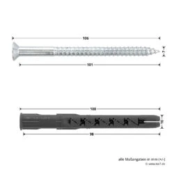 Teckentrup Dübelpack 1 Flg. FSA-Türen, Mauerwerk -Türzubehör Geschäft tec154084 teckentrup duebelpack 1 flg fsa tueren mauerwerk masse